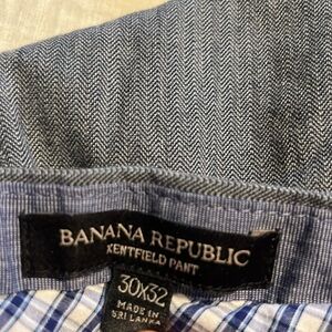 Banana Republic Gray Blue Kentfield Dress Pant, 30x32